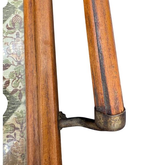 Vintage Wood Serving Tray Tapestry Tile Design Boho 70s Y2K Decor FLAW - Picture 3 of 6